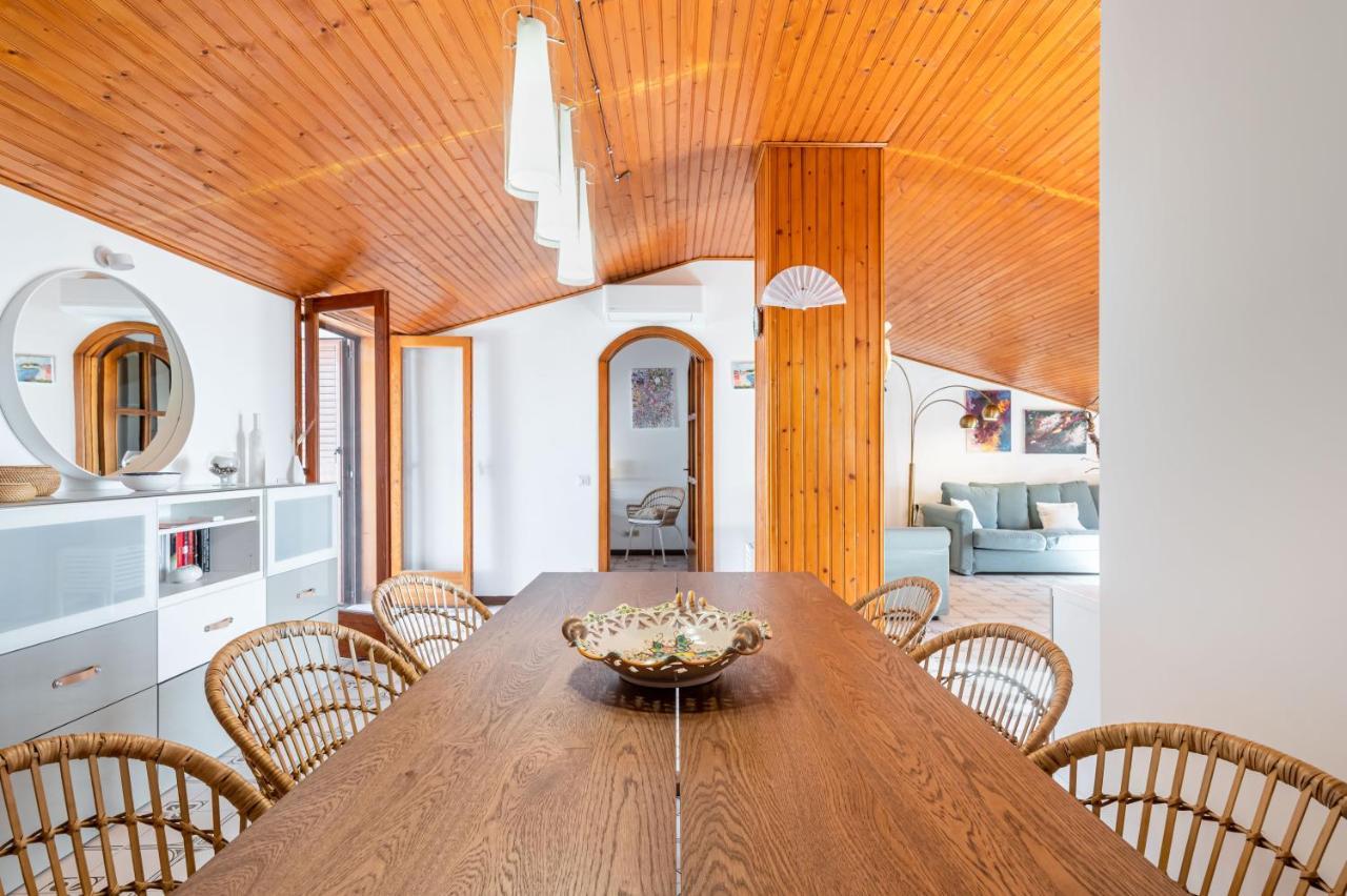 Апартаменты Naxos Charming Penthouse With Swimming Pool X6 Джардини-Наксос Экстерьер фото